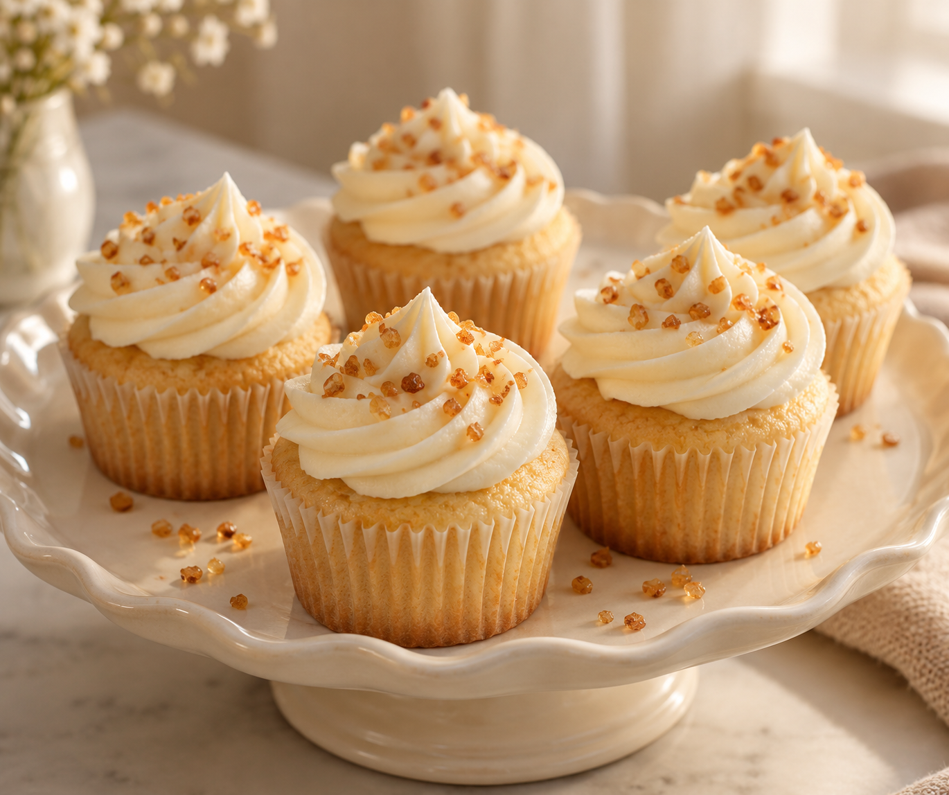 Vanilla Cloud Cupcakes